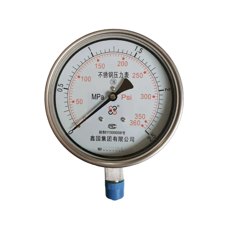 Manomètre tout en acier inoxydable série XG/Y-B