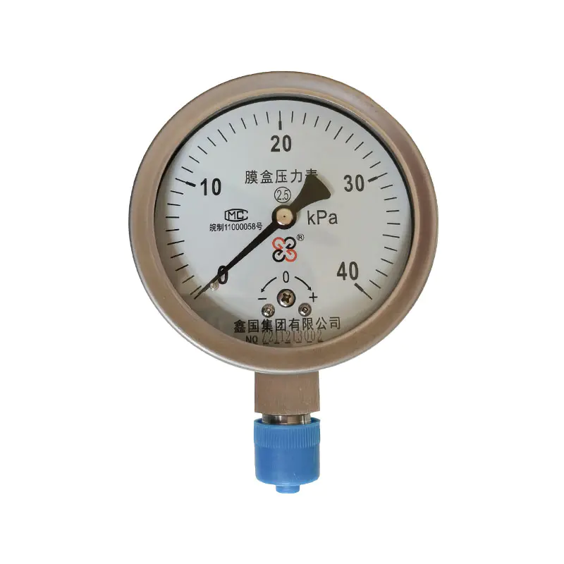 Manomètre à boîte à membrane série XG/YE-100、150